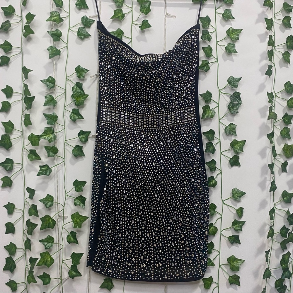 Size small strapless mini dress
